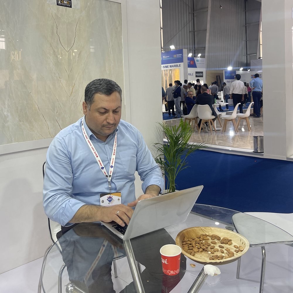 At the STONA 2023 natural stone fair