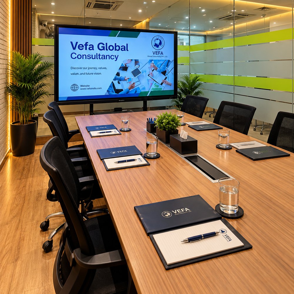 Vefa Global meeting room, New Delhi